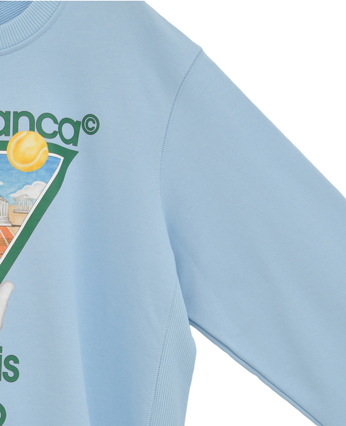 【Casablanca/カサブランカ】メタフィジカル テニス アイコン スウェット 詳細画像 サックス 5