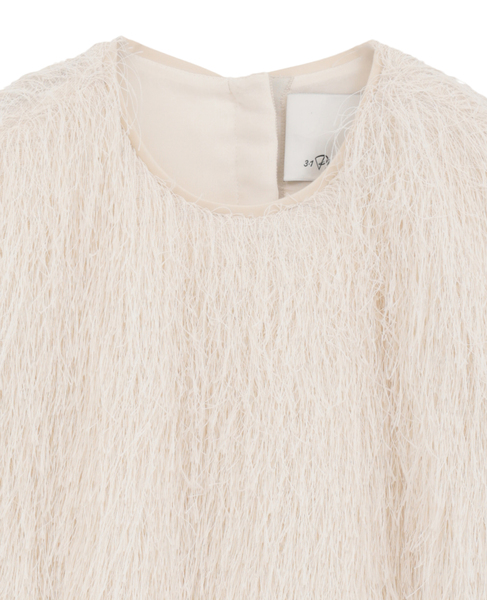 【3.1 Phillip Lim/スリーワンフィリップリム】Fringe Tee 詳細画像 ホワイト 3