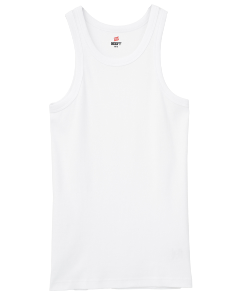 【Hanes/ヘインズ】リブタンクトップ 詳細画像 ホワイト 1