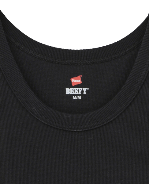 【Hanes/ヘインズ】リブタンクトップ 詳細画像 ブラック 3