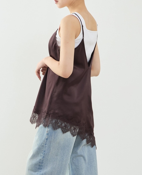 レイヤードキャミワンピース 詳細画像 ブラウン 3