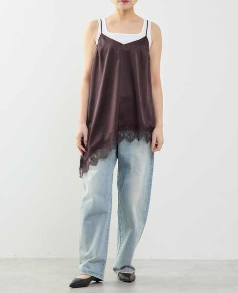 レイヤードキャミワンピース 詳細画像 ブラウン 6