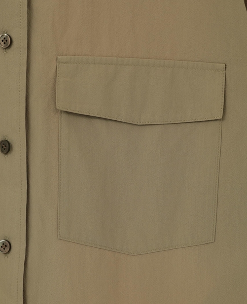 【A_/エース】こなれ感ロングシャツワンピース 詳細画像 ダークベージュ 13