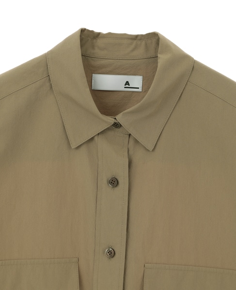 【A_/エース】こなれ感ロングシャツワンピース 詳細画像 ダークベージュ 3