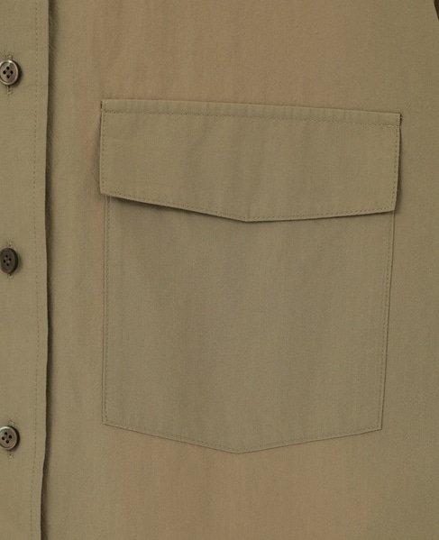 【A_/エース】こなれ感ロングシャツワンピース 詳細画像 ダークベージュ 7