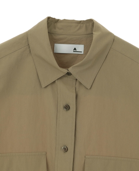 【A_/エース】こなれ感ロングシャツワンピース 詳細画像 ダークベージュ 9