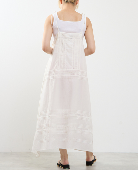 ピンタックレース キャミワンピース 詳細画像 ホワイト 5