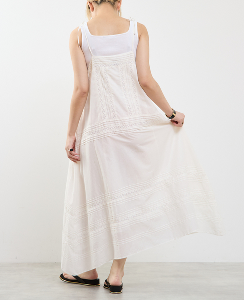 ピンタックレース キャミワンピース 詳細画像 ホワイト 6