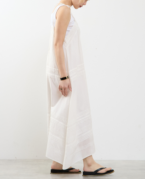 ピンタックレース キャミワンピース 詳細画像 ホワイト 7