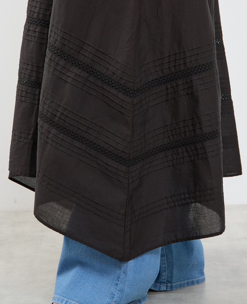 ピンタックレース キャミワンピース 詳細画像 ブラック 10