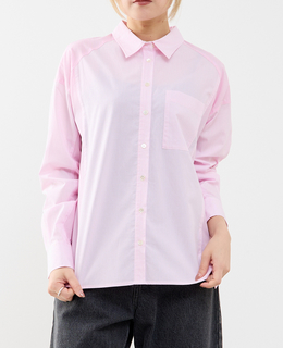 コットン先染めストライプMIXシャツ