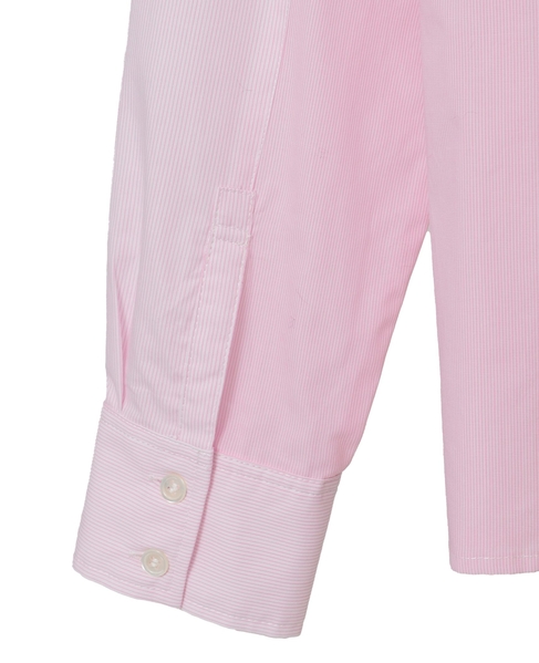 コットン先染めストライプMIXシャツ 詳細画像 ピンク 12