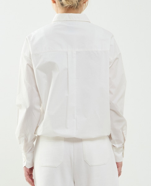 ビジュー付裾ドローストリングブラウス 詳細画像 オフホワイト 3