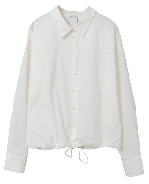 ビジュー付裾ドローストリングブラウス 詳細画像 オフホワイト 9