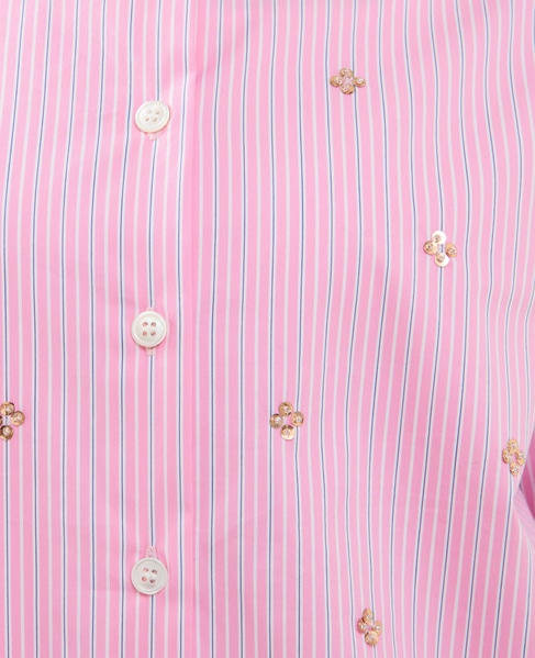 ビジュー付裾ドローストリングブラウス 詳細画像 ピンク系その他 9