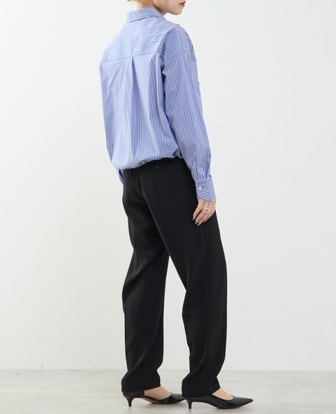 ビジュー付裾ドローストリングブラウス 詳細画像 ブルー系その他 7