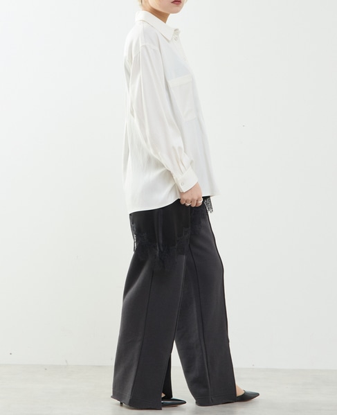 サイドスリットデニムシャツ 詳細画像 ホワイト 6