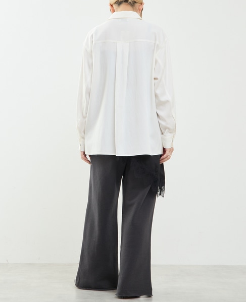 サイドスリットデニムシャツ 詳細画像 ホワイト 8