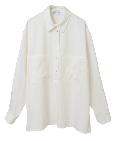 サイドスリットデニムシャツ 詳細画像 ホワイト 9