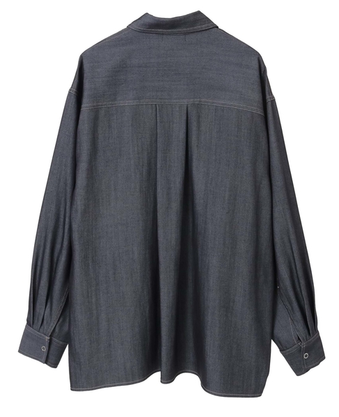 サイドスリットデニムシャツ 詳細画像 インディゴブルー 11