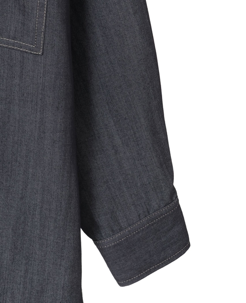 サイドスリットデニムシャツ 詳細画像 インディゴブルー 13