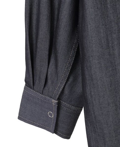 サイドスリットデニムシャツ 詳細画像 インディゴブルー 14