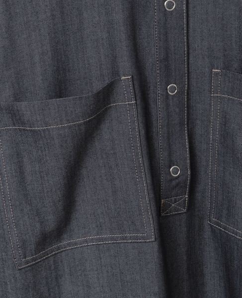サイドスリットデニムシャツ 詳細画像 インディゴブルー 17