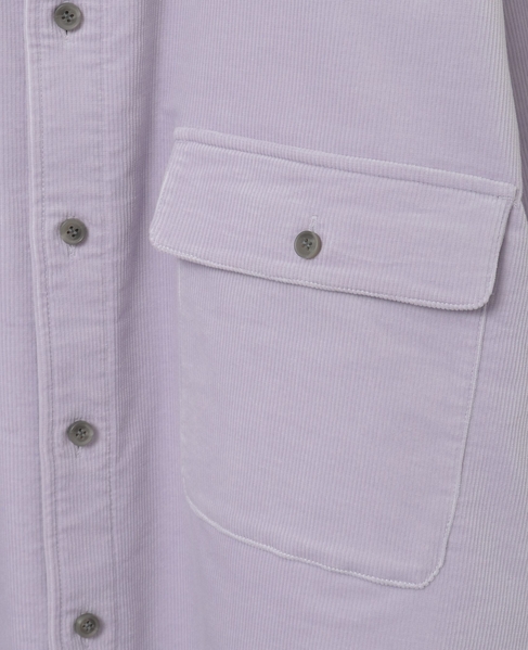 【A_/エース】コーデュロイオーバーシャツ 詳細画像 ラベンダー 15