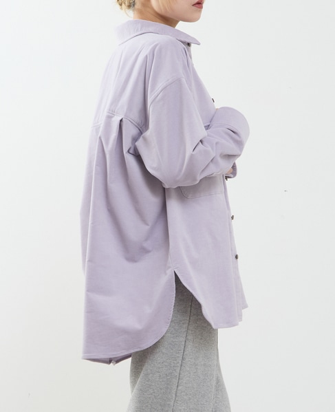 【A_/エース】コーデュロイオーバーシャツ 詳細画像 ラベンダー 2