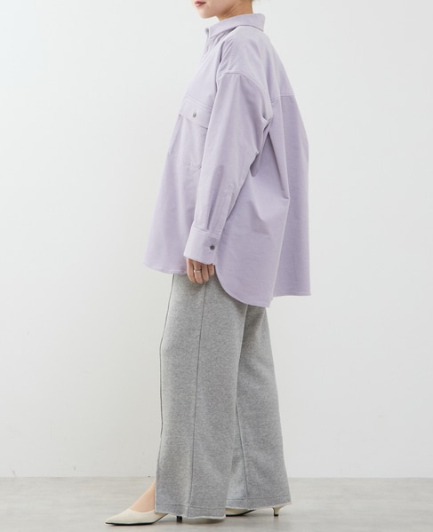 【A_/エース】コーデュロイオーバーシャツ 詳細画像 ラベンダー 8