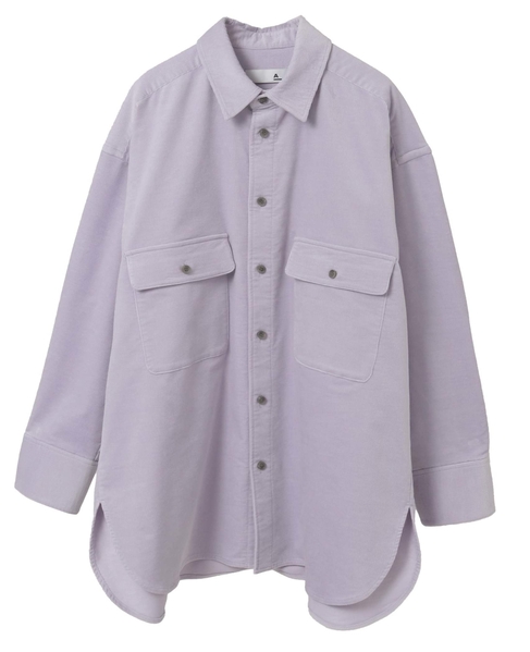 【A_/エース】コーデュロイオーバーシャツ 詳細画像 ラベンダー 9