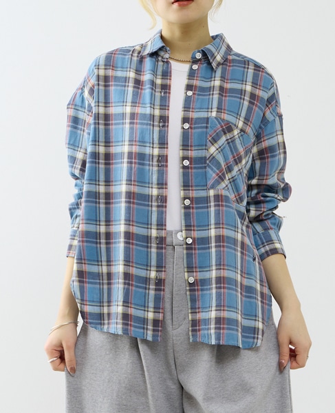 ビックチェックシャツ 詳細画像 ブルー系その他 1