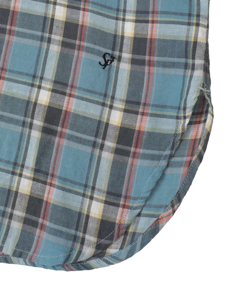 ビックチェックシャツ 詳細画像 ブルー系その他 12