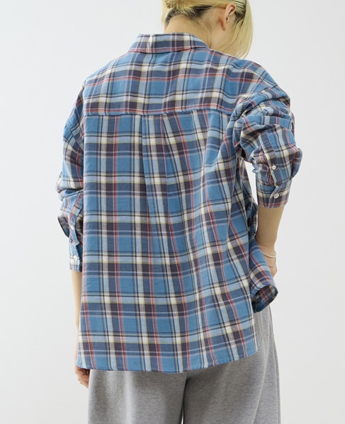 ビックチェックシャツ 詳細画像 ブルー系その他 3