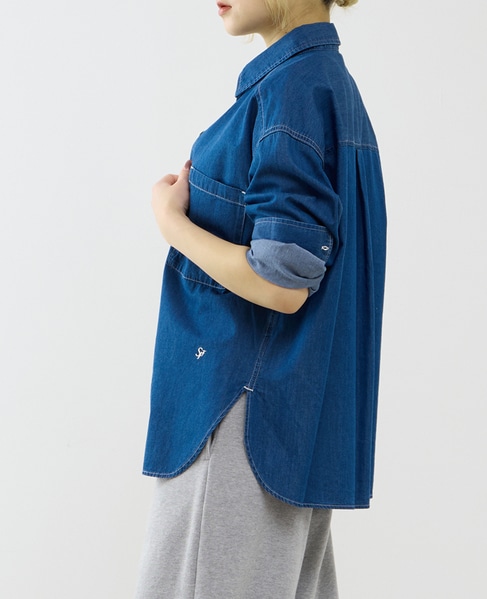 ビックチェックシャツ 詳細画像 インディゴブルー 2