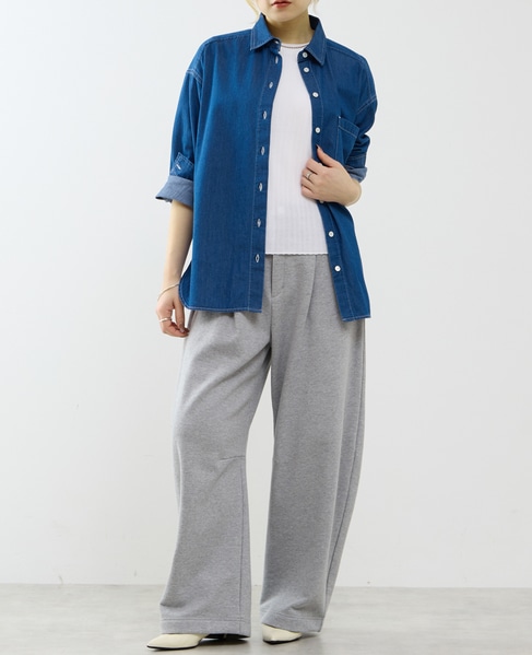 ビックチェックシャツ 詳細画像 インディゴブルー 4