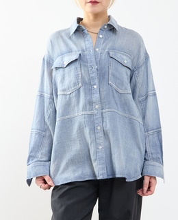 シアーデニムシャツ