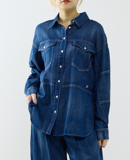 シアーデニムシャツ