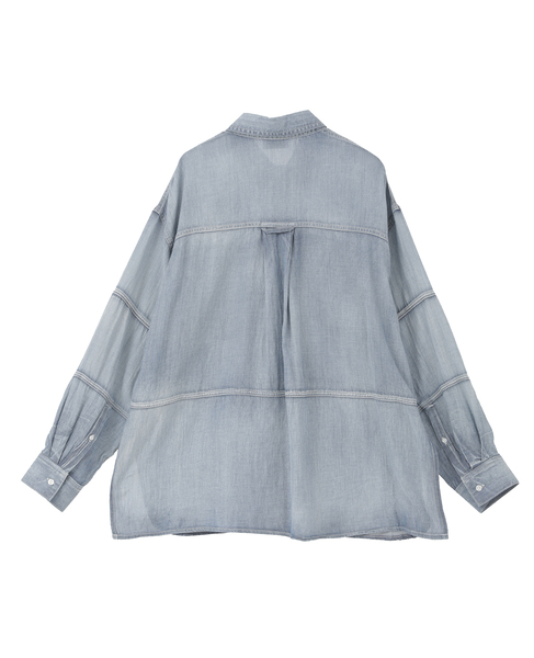 シアーデニムシャツ 詳細画像 ケミカルウォッシュ 10