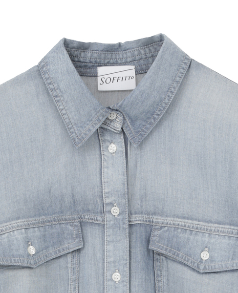 シアーデニムシャツ 詳細画像 ケミカルウォッシュ 11