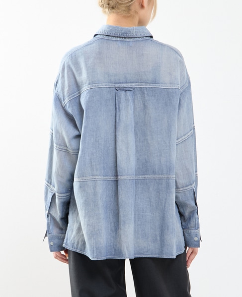 シアーデニムシャツ 詳細画像 ケミカルウォッシュ 3