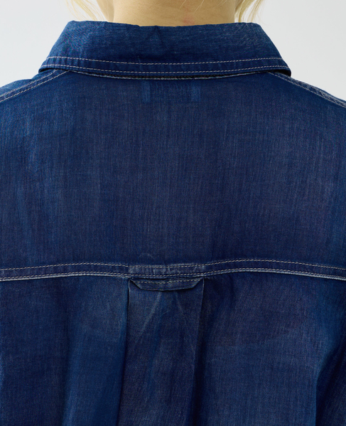シアーデニムシャツ 詳細画像 インディゴブルー 10
