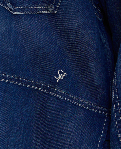 シアーデニムシャツ 詳細画像 インディゴブルー 12