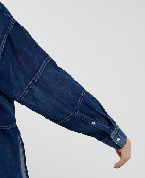 シアーデニムシャツ 詳細画像 インディゴブルー 14