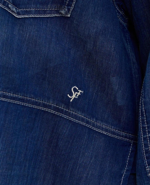 シアーデニムシャツ 詳細画像 インディゴブルー 17