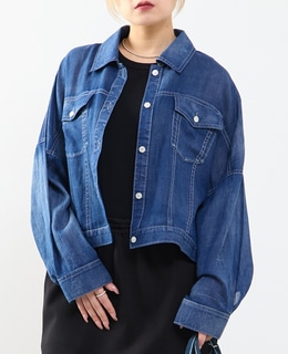 シアーGジャン型デニムシャツ