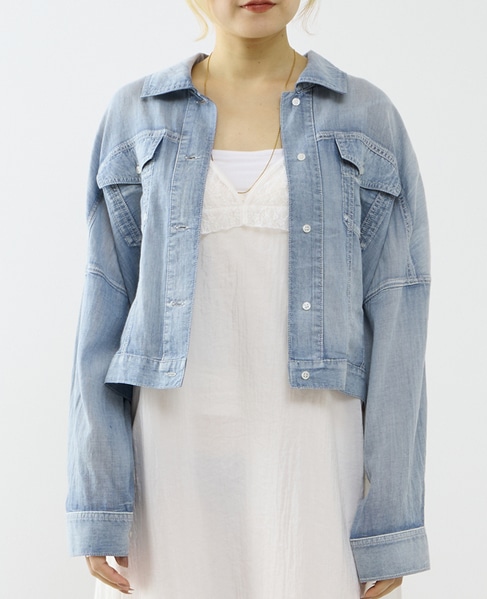 シアーGジャン型デニムシャツ 詳細画像 ケミカルウォッシュ 1