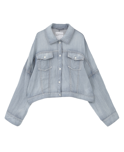 シアーGジャン型デニムシャツ 詳細画像 ケミカルウォッシュ 17