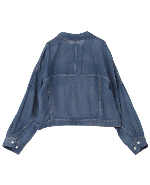 シアーGジャン型デニムシャツ 詳細画像 インディゴブルー 11