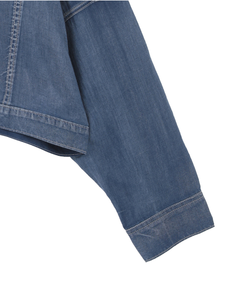 シアーGジャン型デニムシャツ 詳細画像 インディゴブルー 13